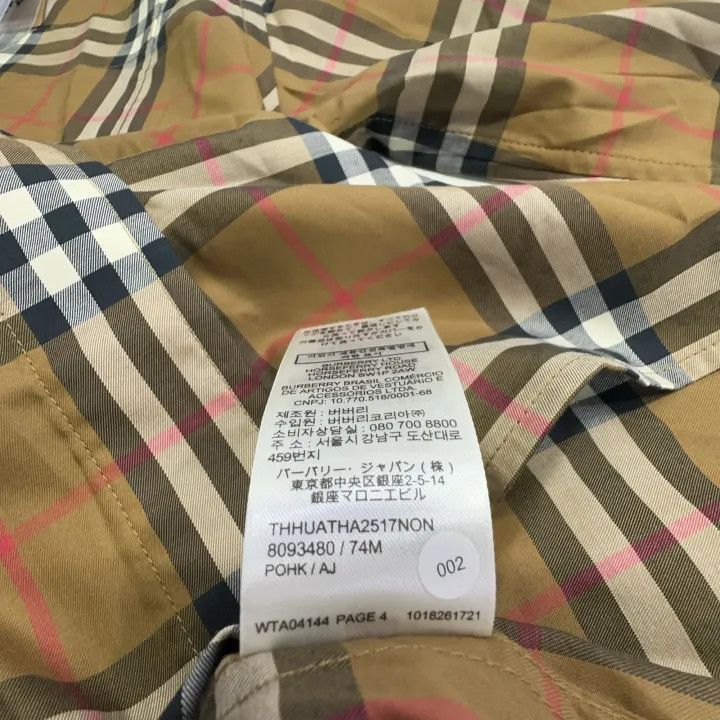 Burberry Burberry Checked Long Sleeve Button-Up Shirt 0079 Size M / US 6-8 / IT 42-44 - 6 Thumbnail