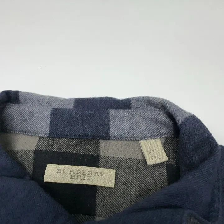 Burberry Burberry Plaid Long Sleeve Shirt 0079 Size XXL / US 16-18 / IT 52-54 - 4 Thumbnail