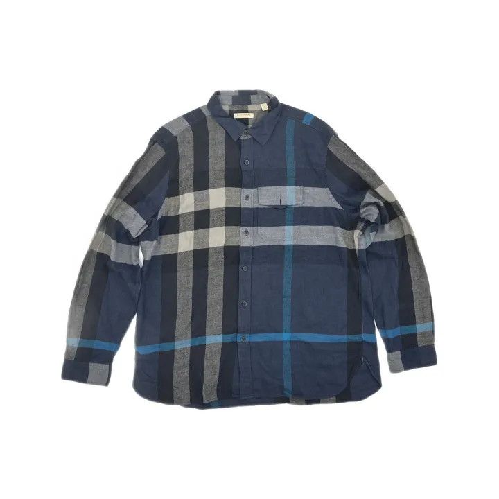 Burberry Burberry Plaid Long Sleeve Shirt 0079 Size XXL / US 16-18 / IT 52-54 - 2 Thumbnail