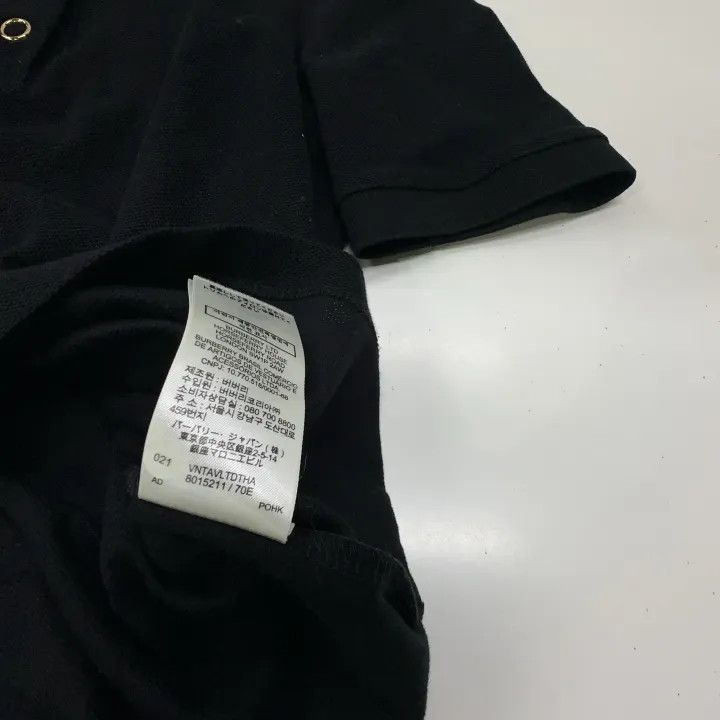 Burberry Burberry Black Polo Shirt for Women 0079 Size XS / US 0-2 / IT 36-38 - 4 Thumbnail