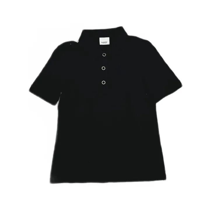 Burberry Burberry Black Polo Shirt for Women 0079 Size XS / US 0-2 / IT 36-38 - 2 Thumbnail