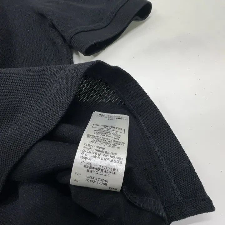 Burberry Burberry Black Polo Shirt for Women 0079 Size XS / US 0-2 / IT 36-38 - 6 Thumbnail