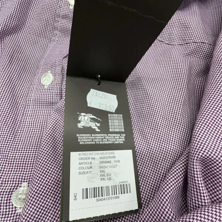 Burberry Burberry Casual Button-Up Long Sleeve Shirt 0079 Size XXL / US 16-18 / IT 52-54 - 4 Thumbnail
