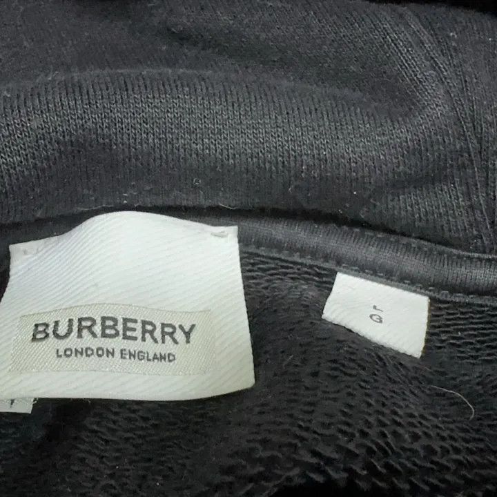 Burberry Burberry Logo Print Hoodie for Women 0079 Size L / US 10 / IT 46 - 4 Thumbnail