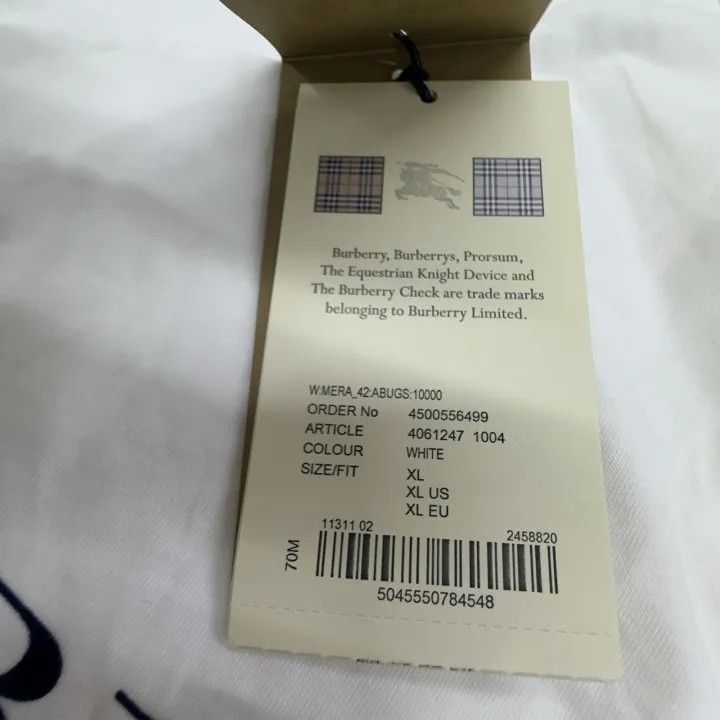 Burberry Burberry Logo Round Neck Short Sleeve T-Shirt 0079 Size XL / US 12-14 / IT 48-50 - 11 Thumbnail
