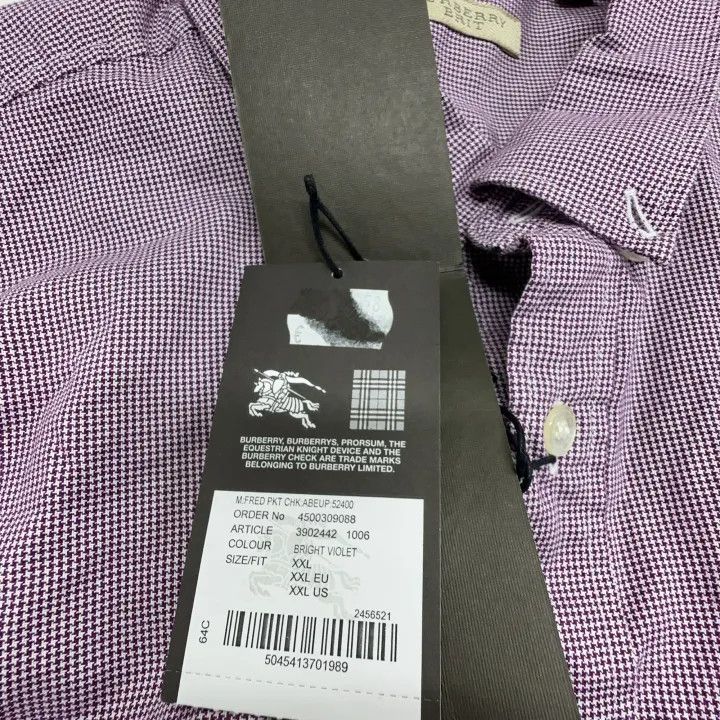 Burberry Burberry Casual Long Sleeve Button-Up Shirt 0079 Size XXL / US 16-18 / IT 52-54 - 4 Thumbnail
