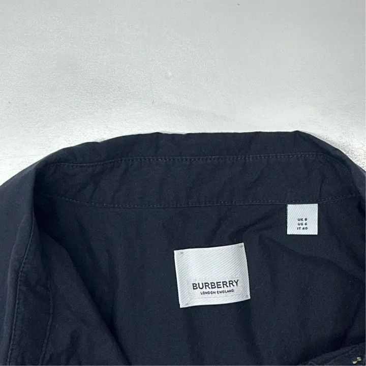 Burberry Burberry Black Short Sleeve Shirt Dress 0079 Size M / US 6-8 / IT 42-44 - 2 Thumbnail