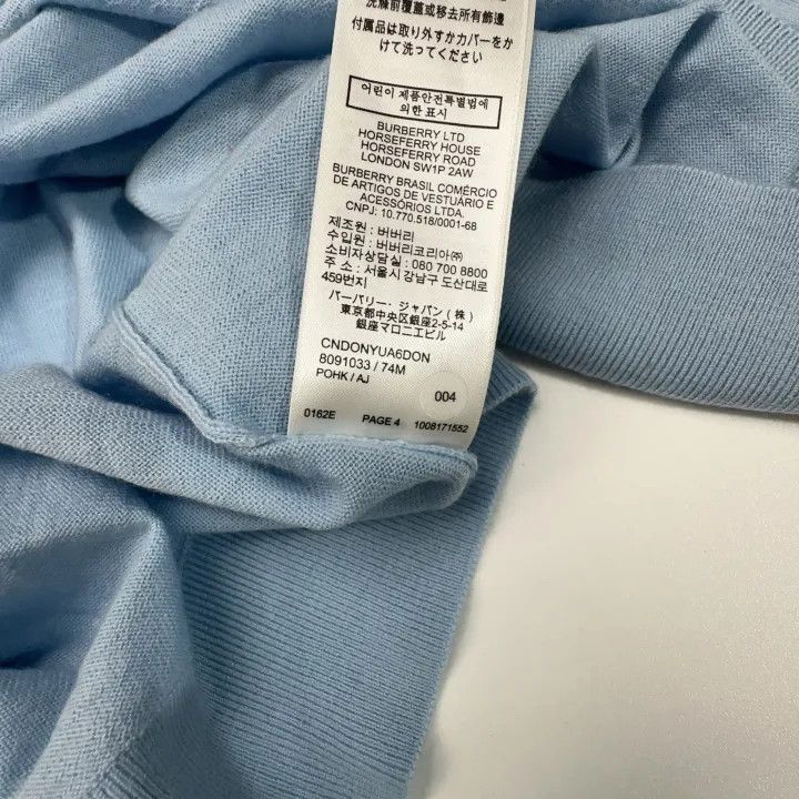 Burberry Burberry Color Block V-Neck Long Sleeve Sweater 0079 Size M / US 6-8 / IT 42-44 - 3 Thumbnail