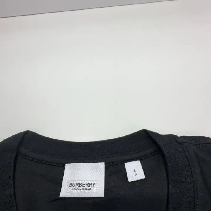 Burberry Burberry Black Oversized Cotton T-Shirt for Women 0079 Size S / US 4 / IT 40 - 4 Thumbnail