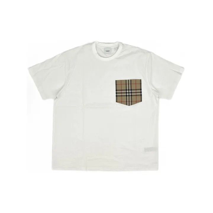Burberry Burberry White Pocket T-Shirt for Women 0079 Size M / US 6-8 / IT 42-44 - 2 Thumbnail
