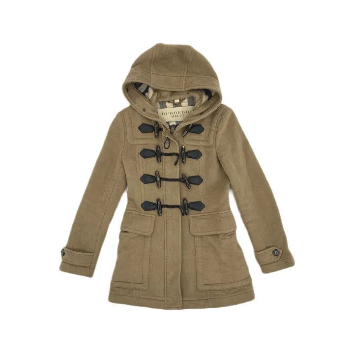 Burberry Burberry Hooded Casual Coat with Fur Trim 0079 Size S / US 4 / IT 40 - 2 Thumbnail