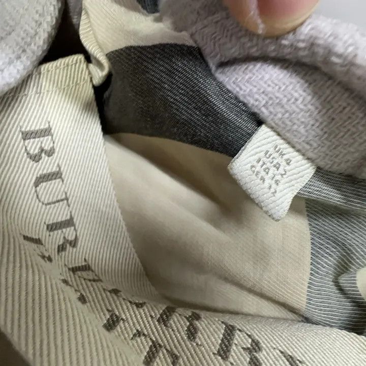 Burberry Double-Breasted Coat in Light Purple 0079