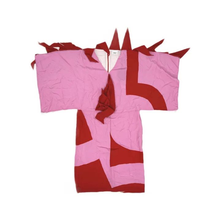 Burberry Burberry FW21 Silk Color Block Dress 0079 Size M / US 6-8 / IT 42-44 - 2 Thumbnail