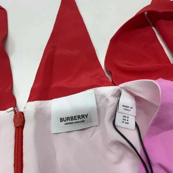 Burberry Burberry FW21 Silk Color Block Dress 0079 Size M / US 6-8 / IT 42-44 - 5 Thumbnail