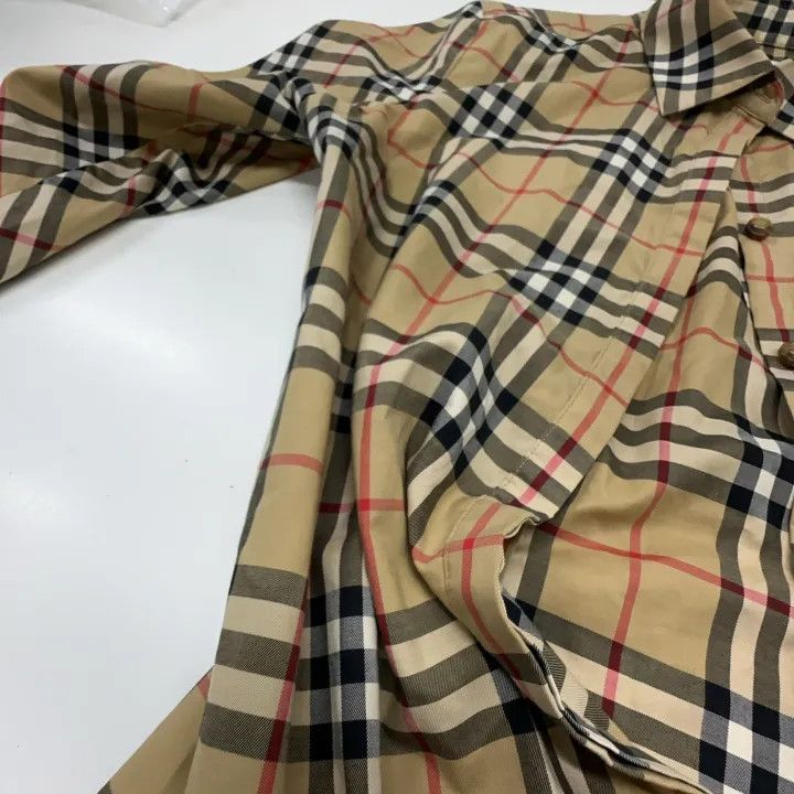 Burberry Burberry Plaid Long Sleeve Shirt for Women 0079 Size M / US 6-8 / IT 42-44 - 8 Thumbnail