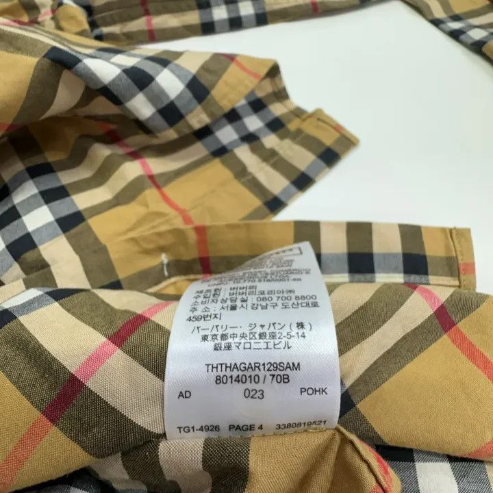 Burberry Burberry Check Pattern Long Sleeve Casual Shirt 0079 Size S / US 4 / IT 40 - 6 Thumbnail