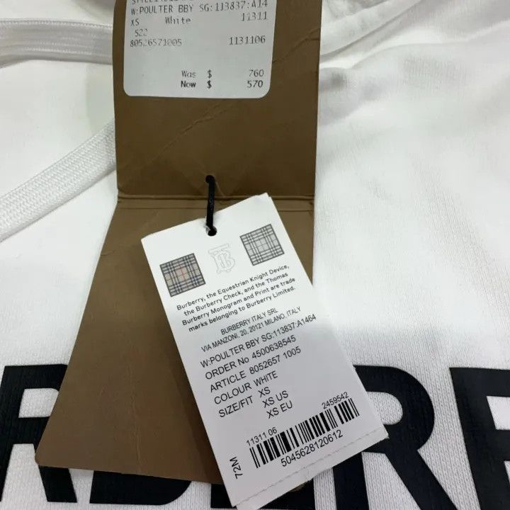 Burberry Burberry Logo Print Pullover Hoodie for All 0079 Size XS / US 0-2 / IT 36-38 - 4 Thumbnail