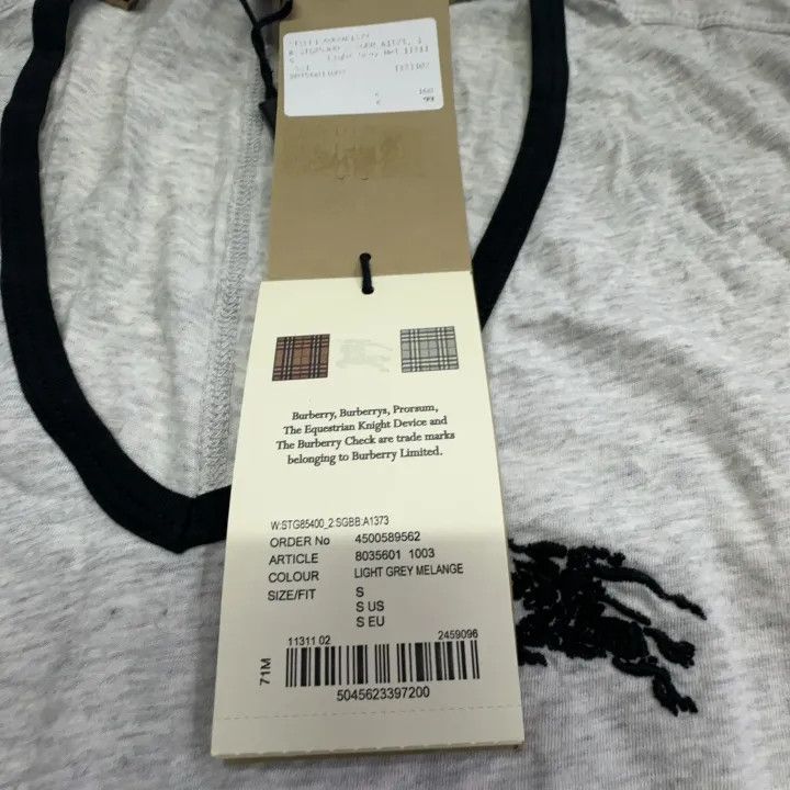 Burberry Burberry Short Sleeve Rider Logo T-shirt 0079 Size S / US 4 / IT 40 - 5 Thumbnail