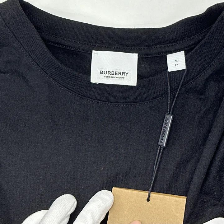 Burberry Burberry Logo Print Oversized T-Shirt for Women 0079 Size L / US 10 / IT 46 - 3 Thumbnail