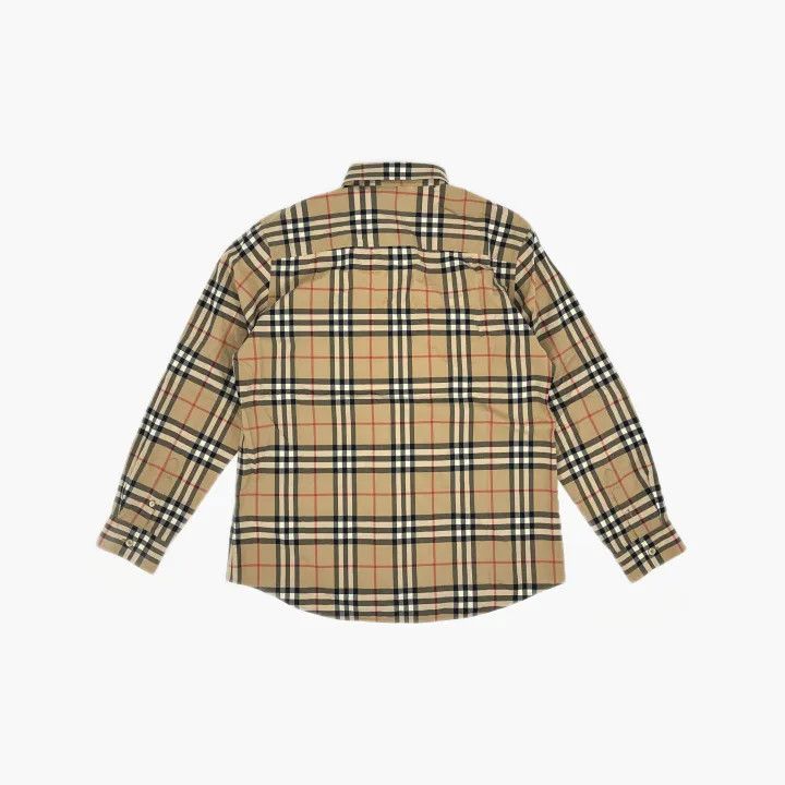 Burberry Burberry Classic Plaid Long Sleeve Shirt 0079 Size L / US 10 / IT 46 - 3 Thumbnail