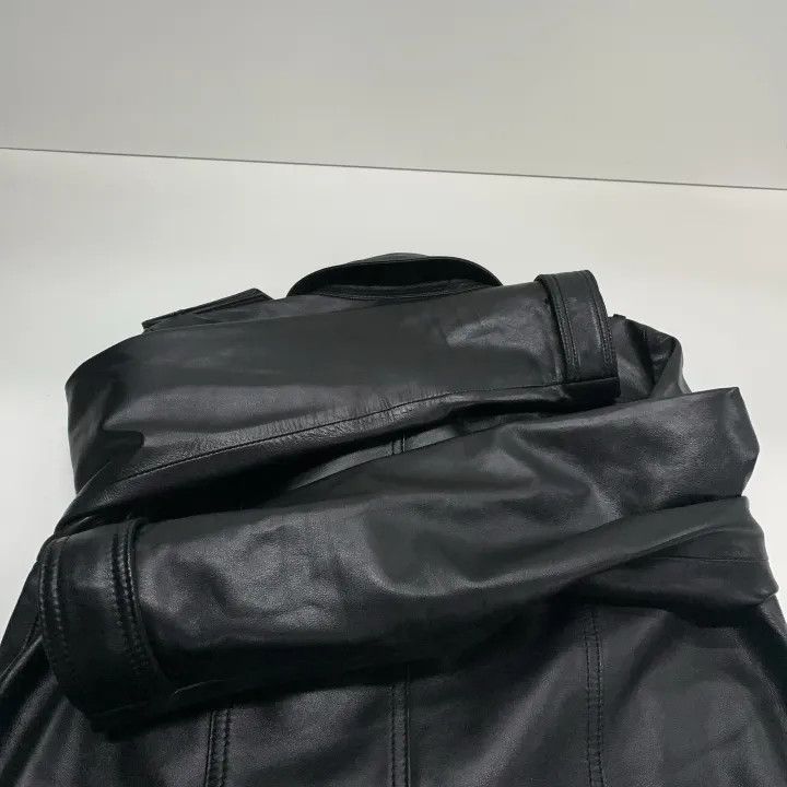 Burberry Burberry Black Cropped Lambskin Leather Jacket 0079 Size S / US 4 / IT 40 - 9 Thumbnail