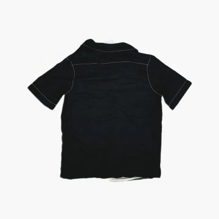 Burberry Burberry Black Short Sleeve Button-Up Shirt 0079 Size XXS / US 00 / IT 34 - 3 Thumbnail
