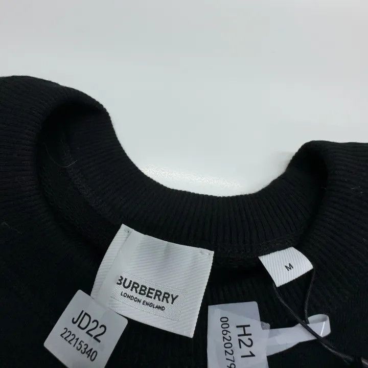 Burberry Burberry Black Logo Print Long Sleeve Sweatshirt 0079 Size M / US 6-8 / IT 42-44 - 4 Thumbnail