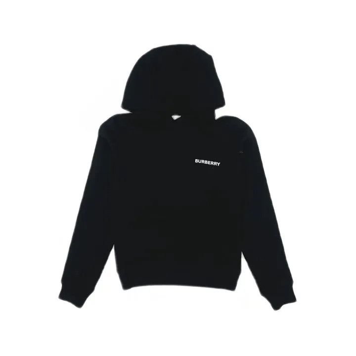 Burberry Burberry Black Logo Printed Hoodie for Women 0079 Size XS / US 0-2 / IT 36-38 - 2 Thumbnail