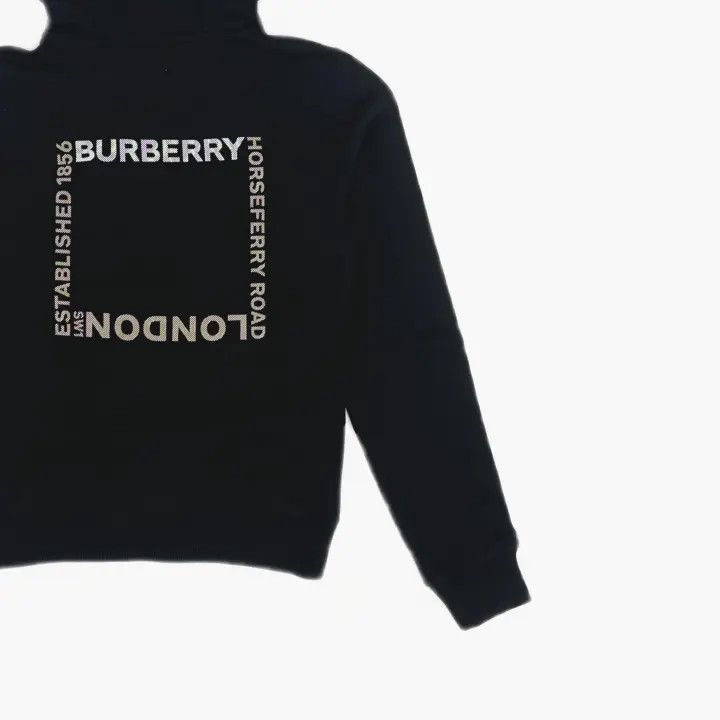 Burberry Burberry Black Logo Printed Hoodie for Women 0079 Size XS / US 0-2 / IT 36-38 - 6 Thumbnail