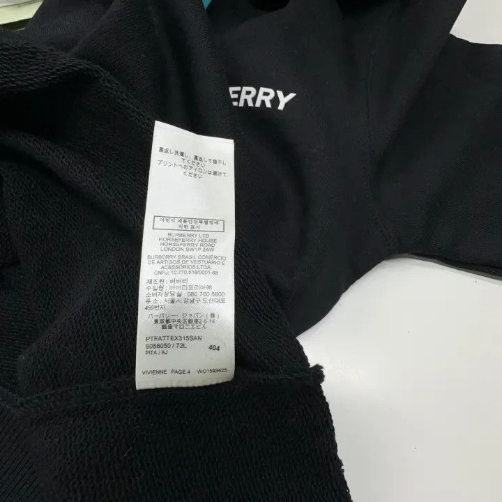 Burberry Burberry Black Logo Printed Hoodie for Women 0079 Size XS / US 0-2 / IT 36-38 - 12 Thumbnail