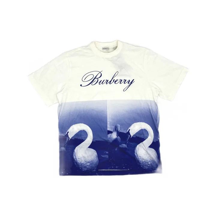 Burberry Burberry Casual Printed Short Sleeve T-Shirt 0079 Size M / US 6-8 / IT 42-44 - 2 Thumbnail