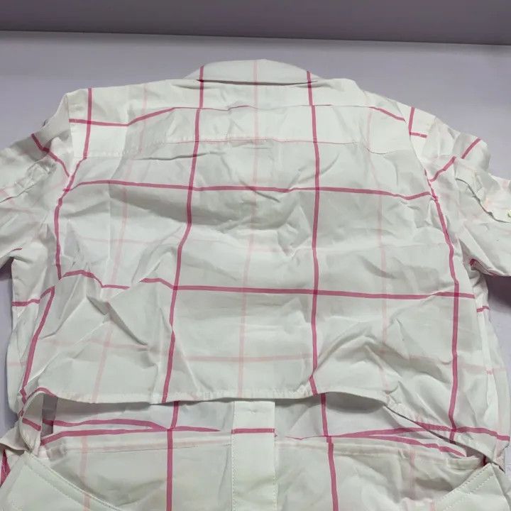 Burberry Burberry Color-Block Plaid Shirt Dress for Women 0079 Size S / US 4 / IT 40 - 6 Thumbnail