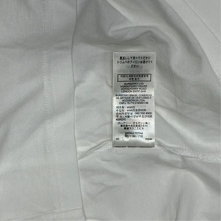 Burberry Burberry Monogram Logo Cotton T-Shirt for Women 0079 Size XS / US 0-2 / IT 36-38 - 3 Thumbnail