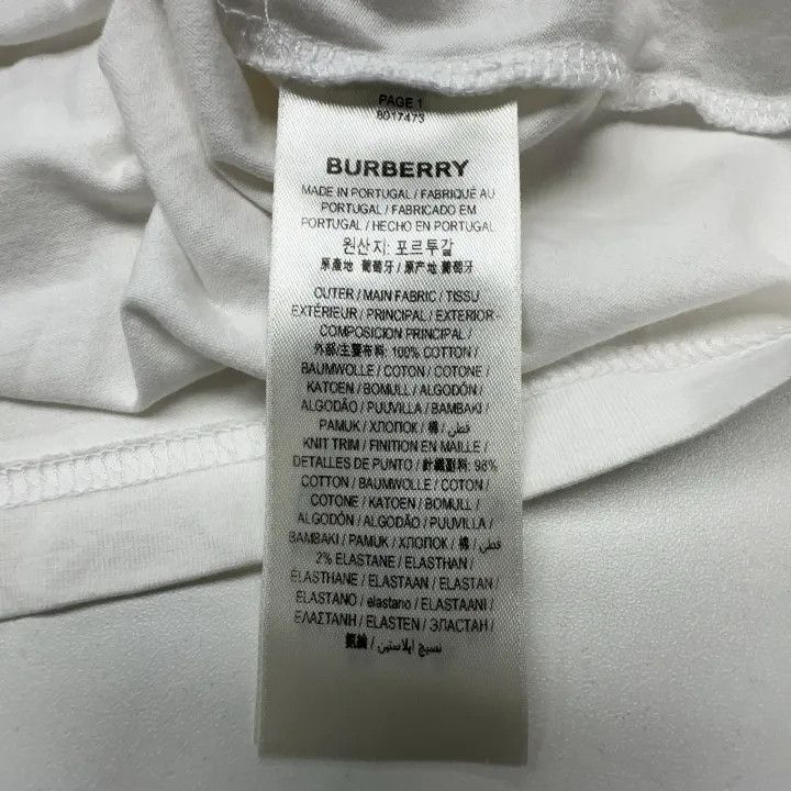 Burberry Burberry Monogram Motif Oversized T-shirt 0079 Size XXS / US 00 / IT 34 - 2 Thumbnail