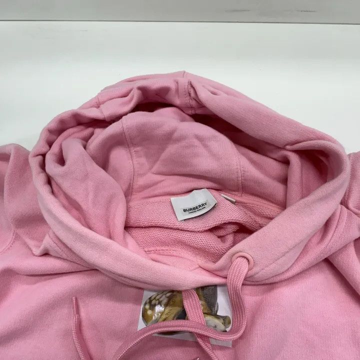 Burberry Burberry Pink Deer Print Cotton Hoodie 0079 Size L / US 10 / IT 46 - 6 Thumbnail