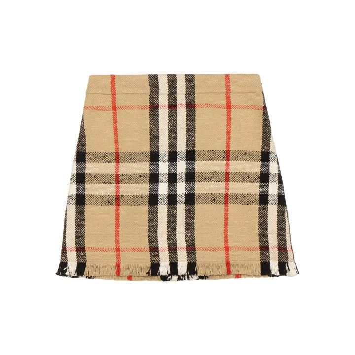 Burberry Burberry Plaid Mini Skirt for Women 0079 Size 26" / US 2 / IT 38 - 2 Thumbnail