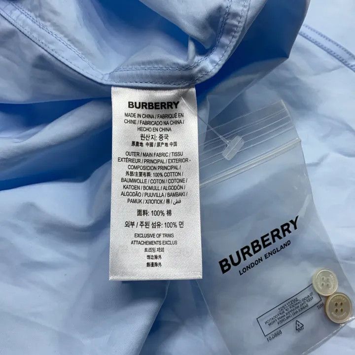Burberry Burberry SS23 Solid Color Button-Up Shirt 0079 Size S / US 4 / IT 40 - 4 Thumbnail