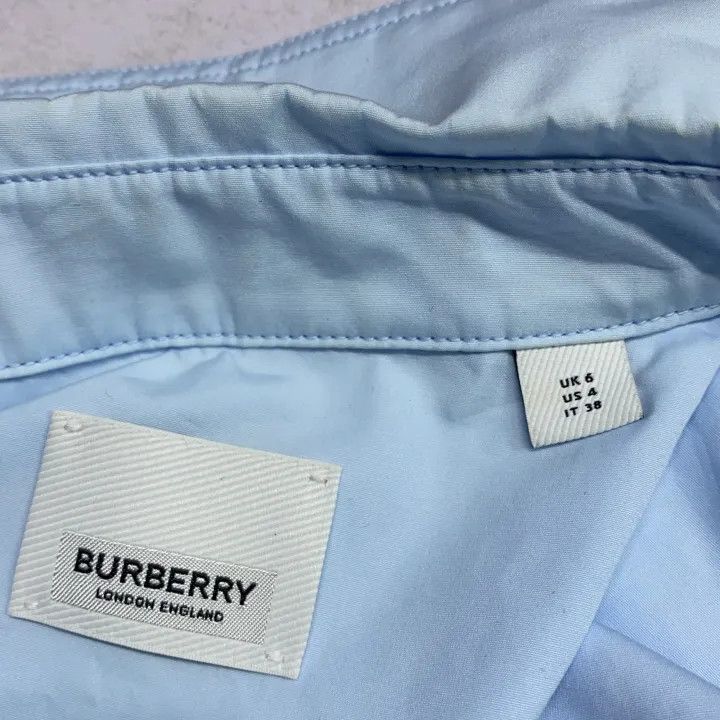 Burberry Burberry SS23 Solid Color Button-Up Shirt 0079 Size S / US 4 / IT 40 - 2 Thumbnail