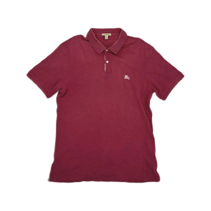Burberry Burberry Solid Color Embroidered Polo Shirt 0079 Size XL / US 12-14 / IT 48-50 - 2 Thumbnail