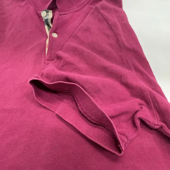 Burberry Burberry Solid Color Embroidered Polo Shirt 0079 Size XL / US 12-14 / IT 48-50 - 7 Thumbnail