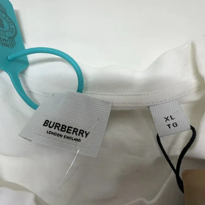 Burberry Burberry SS21 White Loose-Fit T-Shirt 0079 Size XL / US 12-14 / IT 48-50 - 11 Thumbnail