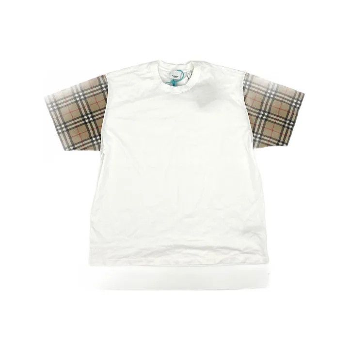 Burberry Burberry SS21 White Loose-Fit T-Shirt 0079 Size XL / US 12-14 / IT 48-50 - 2 Thumbnail