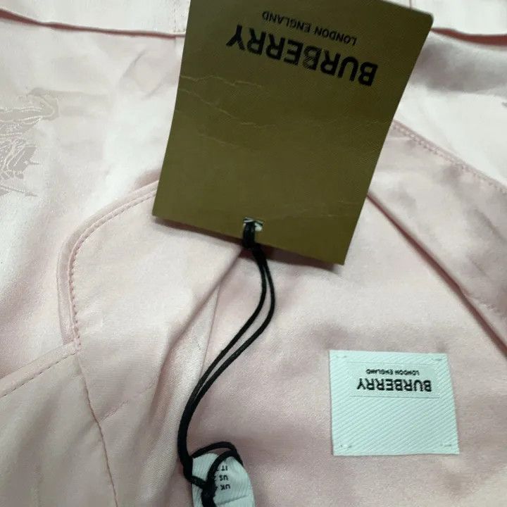 Burberry Burberry Pink Silk Short-Sleeve Shirt 0079 Size S / US 4 / IT 40 - 8 Thumbnail