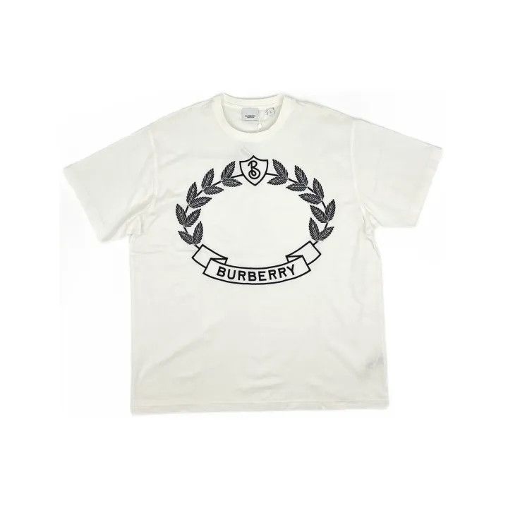 Burberry Burberry FW22 Logo Leaf Print T-shirt 0079 Size L / US 10 / IT 46 - 2 Thumbnail