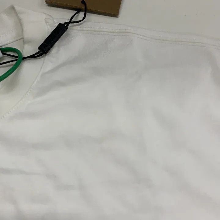 Burberry Burberry Embroidered Logo White T-shirt for Women 0079 Size XXL / US 16-18 / IT 52-54 - 6 Thumbnail