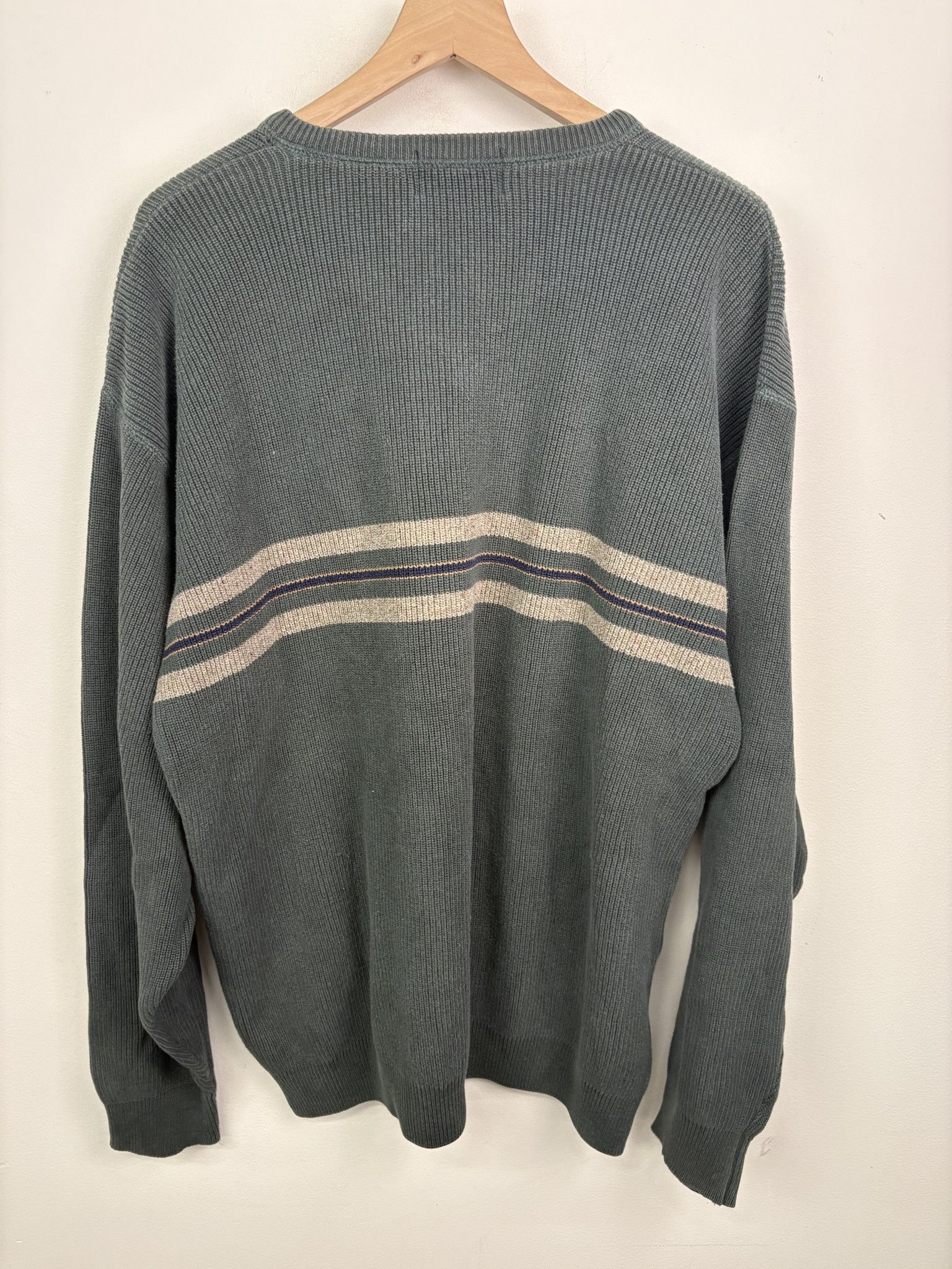 Vintage Vintage 90's Knit Blank Brown Collared Pullover Cardigan Size XXL Size US XXL / EU 58 / 5 - 3 Thumbnail