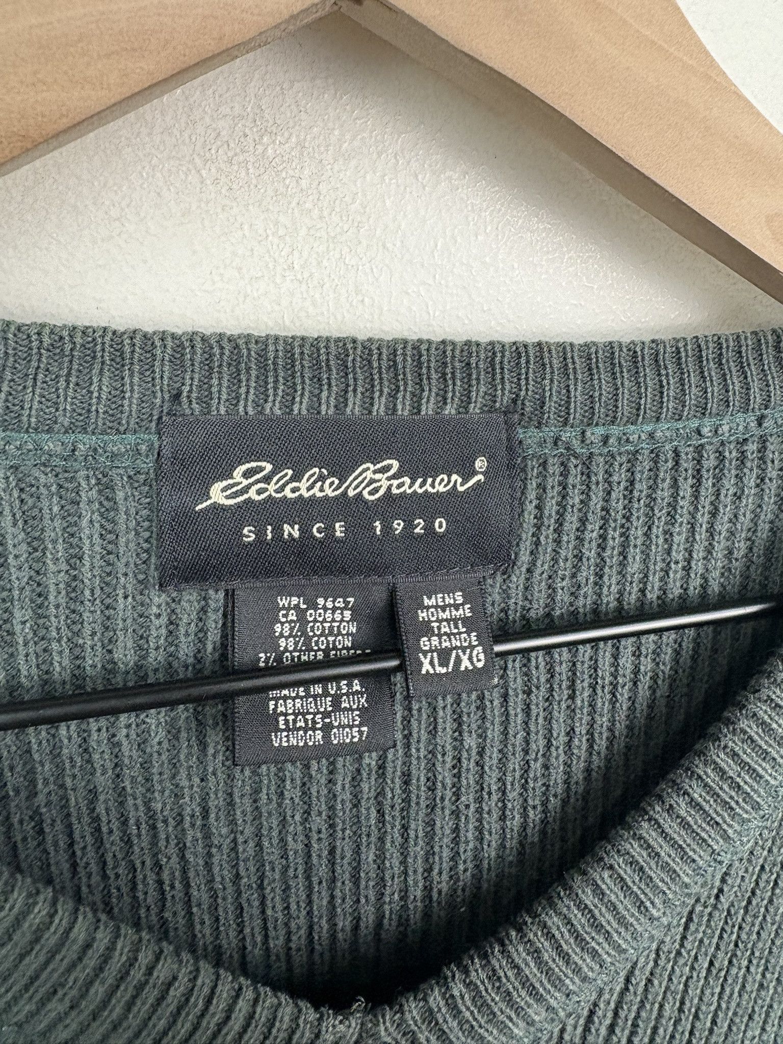 Vintage Vintage 90's Knit Blank Brown Collared Pullover Cardigan Size XXL Size US XXL / EU 58 / 5 - 2 Thumbnail