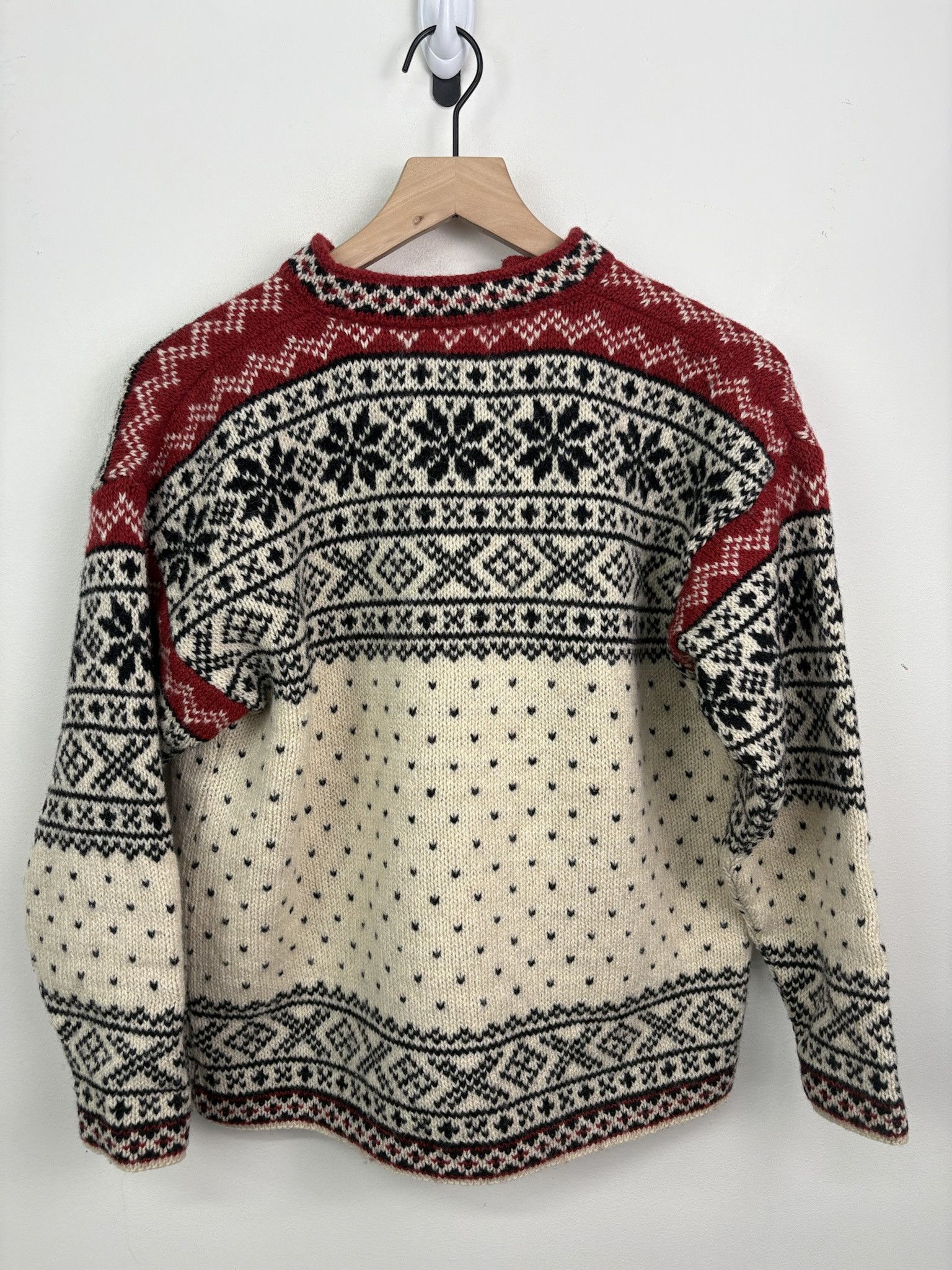 Vintage Vintage 90's Knit L.L.Bean Christmas Snowflake Pattern Quarter Button Up Pullover Cardigan Size S Size US S / EU 44-46 / 1 - 3 Thumbnail