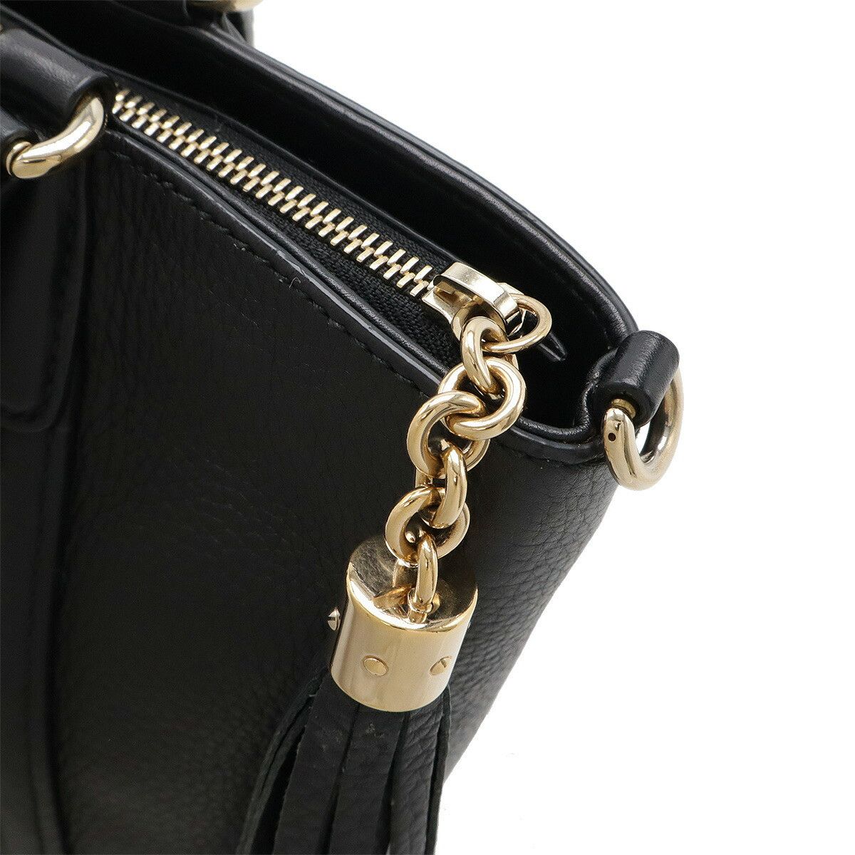 Gucci Gucci Gucci Soho Interlocking G 2way Bag Leather Black 369176 Leather Shoulder Bag 369176 Size ONE SIZE - 4 Thumbnail