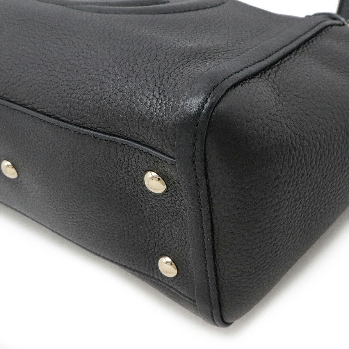 Gucci Gucci Gucci Soho Interlocking G 2way Bag Leather Black 369176 Leather Shoulder Bag 369176 Size ONE SIZE - 3 Thumbnail